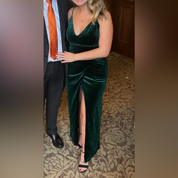 Lulus Velvet Dress - Picture 1 of 2